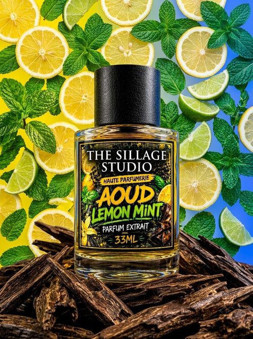 Aoud Lemon Mint – Unisex Lemon Oud Perfume — The Sillage Studio