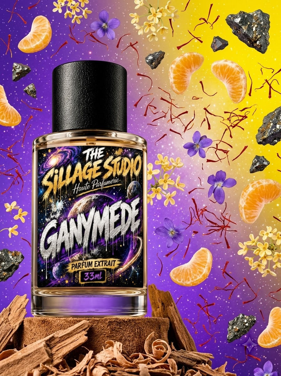 Ganymede – Unisex Saffron Woody Perfume — The Sillage Studio