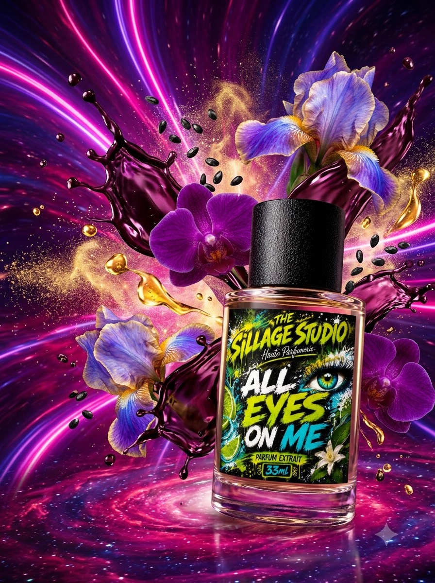 All Eyes On Me — exploded iris and orchid scent scene, The Sillage Studio Parfum Extrait 33ml